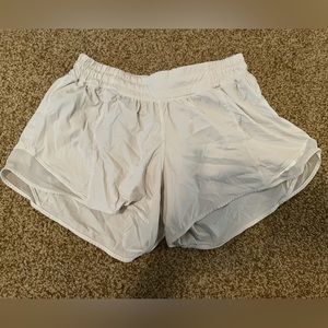 White Lululemon shorts